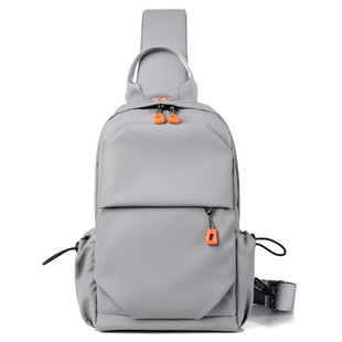 2024 New Street Fashion Chest Bag Travel Single Shoulder Crossbody Bag Computer Bag Breathable Men's Business Backpack