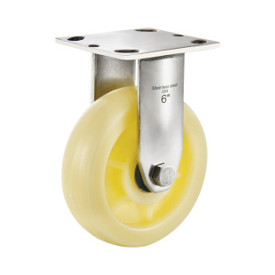 Stainless steel casters heavy pattern nylon directional roller 4 inch 5 inch 6 inch 8 inch wear-resistant universal casters with brakes