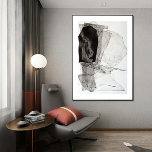 Caiqiao advanced bedroom hanging painting Nordic ins abstract hallway decorative painting coffee shop minimalist abstract decoration painting