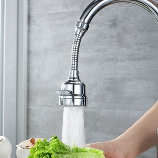 Wholesale kitchen splash-proof shower rotating faucet three-block lengthened wholesale two-yuan store supply