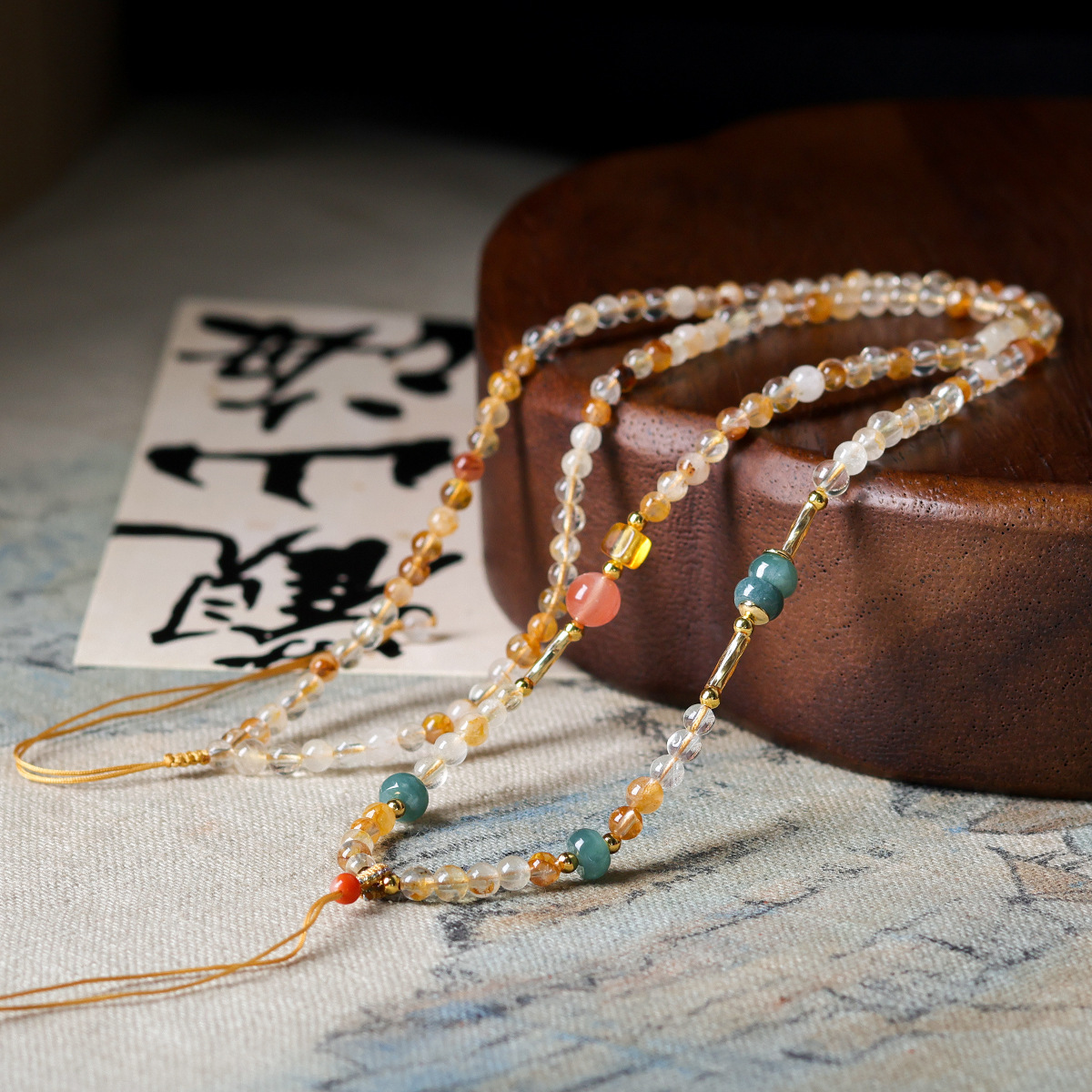 Wholesale Xizang Heavy Industry Hand-woven Necklace Rope Beeswax Hetian Jade Thangka Universal Pendant Rope Female Male Jewelry Rope
