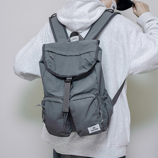 Korean Style College Student Backpack Men's 2024 New Arrival Casual Backpack Trendy Brand Fashionable Japanese Style Large Capacity Multi-pocket Schoolbag