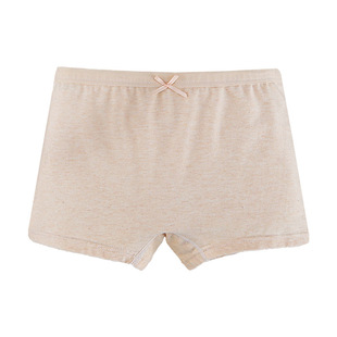 Tyne Bear Children's Underwear Natural Colored Cotton Non-Dyeing Girls' Underwear 7A Grade Antibacterial Girls' Boxers Boxers