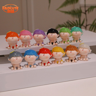 Factory Lilith Chao Play Cute Grain Doll Resin Small Ornaments Office Desktop Ornaments Blind Box Internet Red Ornaments