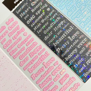 Curry Sissy Original Cowboy Pattern Material Sticker Goka DIY English Material Sticker
