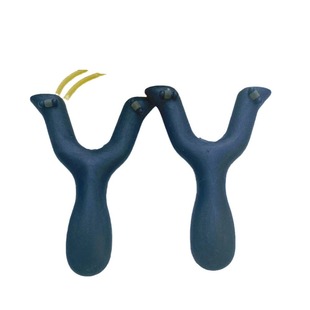 Outdoor slingshot nostalgic toy round rubber band Toy Y-shaped slingshot ABS black plastic children's traditional slingshot stall