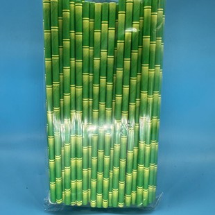 Бамбук 6*197MMBamboo Paperstraw креативная цветная бумага соломка десерт стол свадебный декор