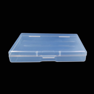 Rectangular flat box plastic white transparent PP plastic dustproof storage box multi-specification small accessories element box