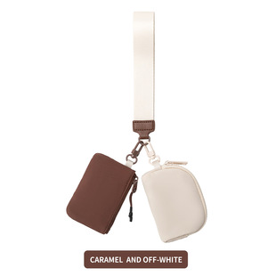 Lulu Same Style Wrist Bag Waterproof Nylon Fashion Lulu Bag Bank Card Mini Coin Purse Portable Women's Wrist Bag