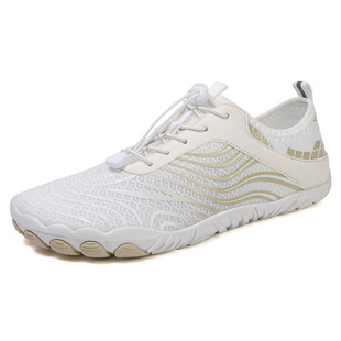 Cross-border New Outdoor Five-finger Tracing Shoes Men's plus size Quick-drying Wading Shoes Women's Non-slip Anti-cut Beach Shoes Soft-soled Shoes