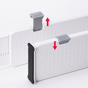 Plastic retractable drawer partition wardrobe storage layered organizing board free combination cosmetic partition board