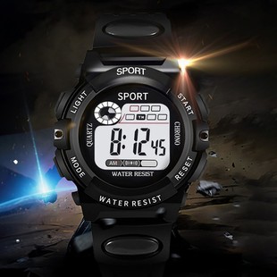 Children's Alarm Clock Electronic Watch Women's Watch Fashionable Girl's Waterproof Luminous Sports Multifunctional Women's Mechanical Watch in stock
