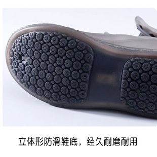 Source Factory TPE Double-breasted Waterproof Rainproof Shoe Covers Manufacturer Direct Sales Waterproof Shoe Covers Thickeneded and Wear-resistant