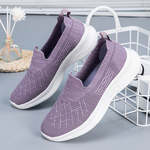 Elderly Shoes Spring and Summer New Anti-Slip Mother's Shoes Soft Sole One-Leg Sports Middle-Aged and Elderly Comfortable Old Beijing Cloth Shoes
