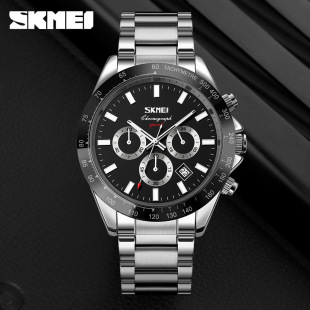 Skmei cross-border selection men's watch fashion simple waterproof men's watch three-eye Men's quartz watch wholesale