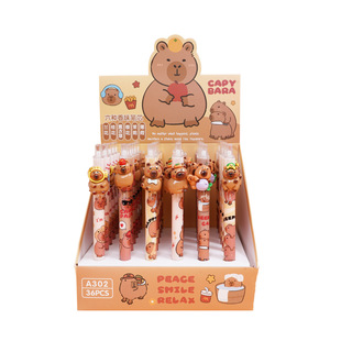 A302 kappi Bala stereo resin patch press gel pen cute shape black sign pen variety wholesale