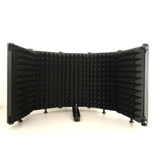 Microphone Live Five-door Sound Insulation Cover Noise Reduction Sound Absorption Cover Microphone Blow-out Cover Recording Studio Noise Prevention Windproof Screen Factory