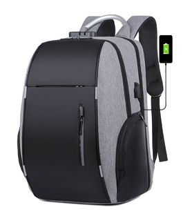 Мужская школьная сумка большой емкости с зарядкой через USB многофункциональный рюкзак для компьютера Деловой мужской рюкзак для внешней торговли с паролем