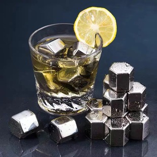 Шестисторонняя нержавеющая сталь 304 Ice Cube вино лед виски Ice Stone виски вино Ice Stone