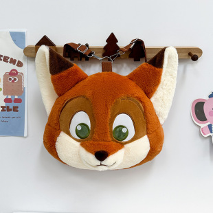 Crazy animal city Nick messenger bag Judy shoulder bag large capacity fox cartoon plush backpack factory direct sales