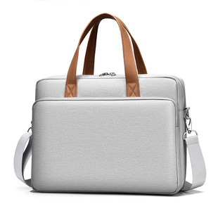 14-inch laptop bag advanced sentong Qin women's portable messenger bag simple Business Men's customized printed logo