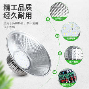 Factory goods straight hair Yaming LED mining lamp fin factory lamp warehouse workshop garage ceiling lamp mining lamp