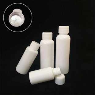 Spot 30 50 100 300 ml white plastic bottles PE small mouth ordinary aluminum foil lid bottles powder bottles