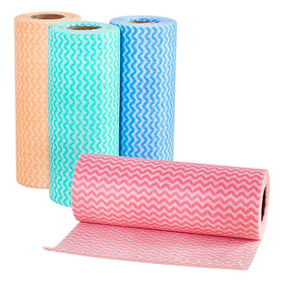 Dot break type multi-purpose non-woven cloth roll type disposable water absorption and oil-resistant dishwashing cloth cleaning cloth