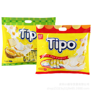 Vietnam Imported Tipo Milk Durian Flavored Breadsticks 270g Bag Egg Milk Bread Biscuits Casual Snacks