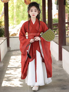 Черный Hanfu Girls 2024 новый летний Вэй Цзиньфэн, северные и южные династии с большими рукавами