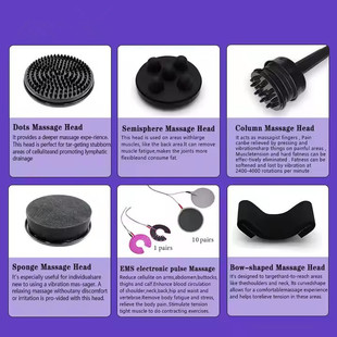2024 Foreign trade new vertical G5 vibration massage beauty instrument EMS micro electric patch physiotherapy instrument