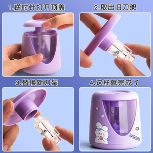 Pencil sharpener automatic pencil sharpener for children and primary school students electric pencil sharpener automatic pencil sharpener