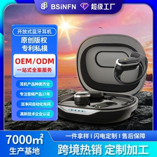 Customized New Cross-Border Private Model Call Noise Reduction Ear-Mounted Open Wireless Headset Hd Stereo Bluetooth Headset