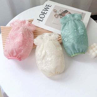 Translucent Lace Sleeve Women's Embroidered Lace Short Anti-fouling Down Jacket Sleeve Male Room Anti-dirty Student Sleeve Sleeve