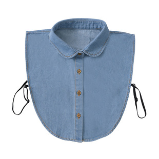Denim fake collar autumn and winter sweater decorative collar men and women Joker lapel fake collar manufacturers wholesale