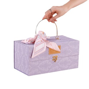 High-end new year gift box light luxury vintage metal portable box New Year gift gift box Spring Festival gift box in stock