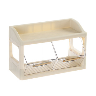 Desktop Storage Box Drawer Rack Student Dormitory Arrangement Box Transparent Stationery Cosmetic Storage Tea Bag Box
