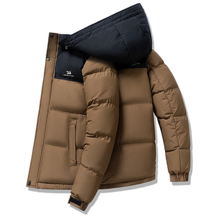 Graphene Cotton-padded Clothes Men's Autumn and Winter New Fashionable Hooded Coat Bread Clothes Winter Clothes Teenagers Thickened Cotton-padded Clothes