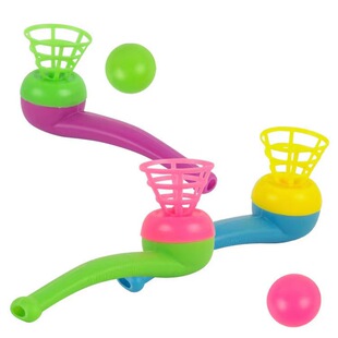 Large Suspension blowing ball magic ball 80 s classic nostalgic toy pipe blowing music plastic stall toy wholesale