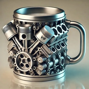 Cross-border New Product Engines Stainless Steel Cup Mechanical Engine Engine Mug Ornaments