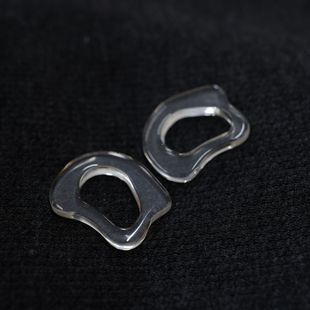 Front Yellow Trapezoidal Drop Oval Ring Resin Waist Buckle Two Buckle Swimsuit Link Buckle Decorative Buckle Manufacturers
