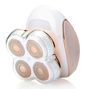 Cross-Border TV new four-head shaver women's Electric rechargeable hair remover thigh hair remover four-head shaver head