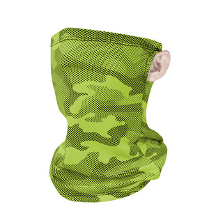 Summer sunscreen scarf outdoor sports camouflage printed ice silk mask UV protection sunshade riding ear mask