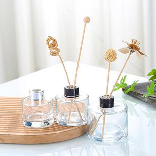 Wholesale various specifications cylindrical aromatherapy bottle Roman column aromatherapy bottle big belly aromatherapy bottle fire-free rattan volatile bottle