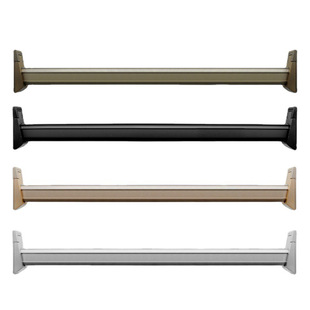 Customized Aluminum Profile Clothes Rail Cabinet Internal Clothes Rail Wardrobe Bracket Cross Bar Clothes Hanger Wardrobe Rod Accessories Clothes Rail