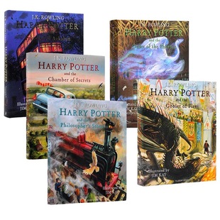 Англоязычная версия harry potter Гарри Поттер Полноцветная роспись коллекционное издание Новые 5 томов Отправить аудио