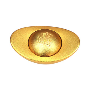 Brass gold ingot turn wealth into treasure desktop wealth into treasure decoration living room decoration solid gold ingot wealth into rice wholesale