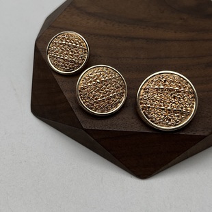 Irregular Pattern Metal Button Coat Knitted Woolen Coat Button Simple All-match Decorative Hand-stitched Button