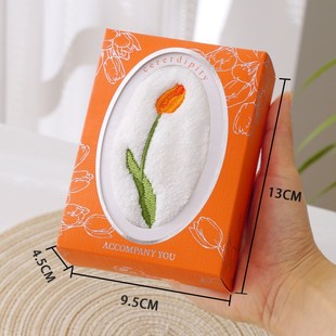 Tulip towel wedding wedding gift baby gift to bridesmaid square towel face towel gift box with Xi shop towel wholesale