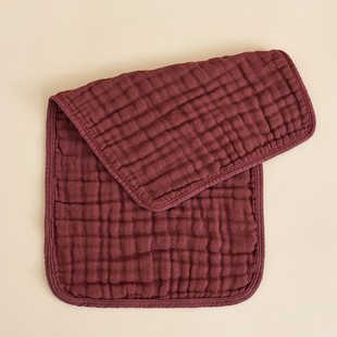 Cross-border Baby Six-layer Cotton Gauze Towel Face Wash Baby's Slip Towel Newborn Anti-overflow Small Square Towel Burp Towel